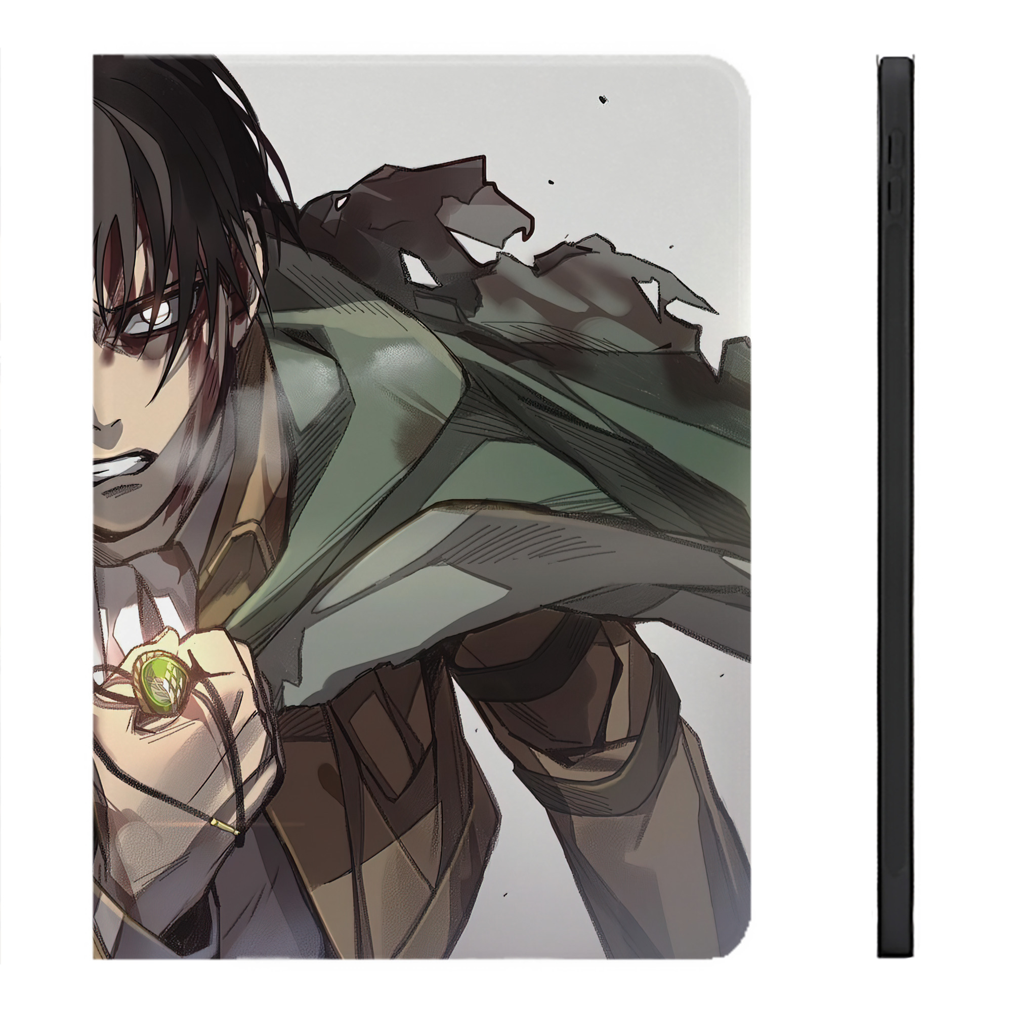 （画像用） 進撃の巨人 Attack on Titan IPadケース ペンホルダー付き ブックスタイルデザイン
